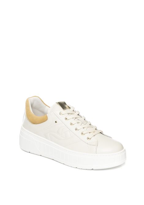Sneaker pelle bianco NERO GIARDINI | E513090DVELVET-PLAT